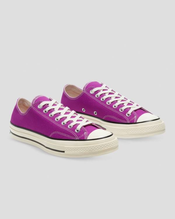 Converse Chuck 70 Vintage Canvas Low Tops Shoes Purple | CV-846OPD