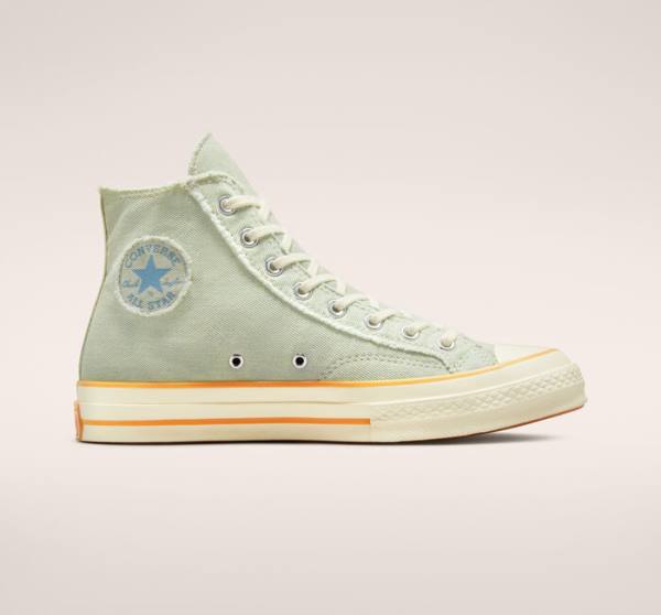 Converse Chuck 70 Washed Denim High Tops Shoes Light Blue / Indigo | CV-869EMX