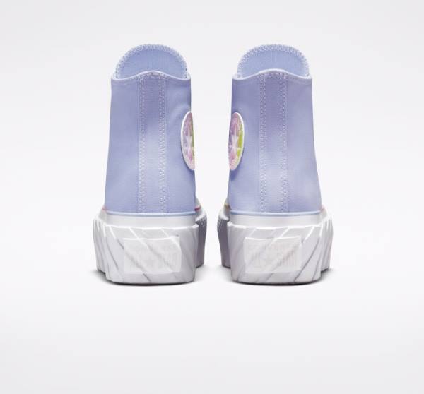 Converse Chuck Taylor All Star 2X Lift Platform Pastel Gradient High Tops Shoes Blue / White | CV-216BPU