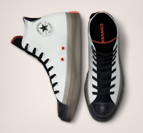 Converse Chuck Taylor All Star CX Stretch Canvas High Tops Shoes Light Silver / Black / Mango | CV-296XVE