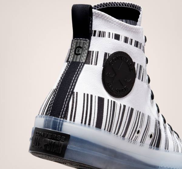 Converse Chuck Taylor All Star CX Translucent Barcode High Tops Shoes White / Black | CV-217TXV