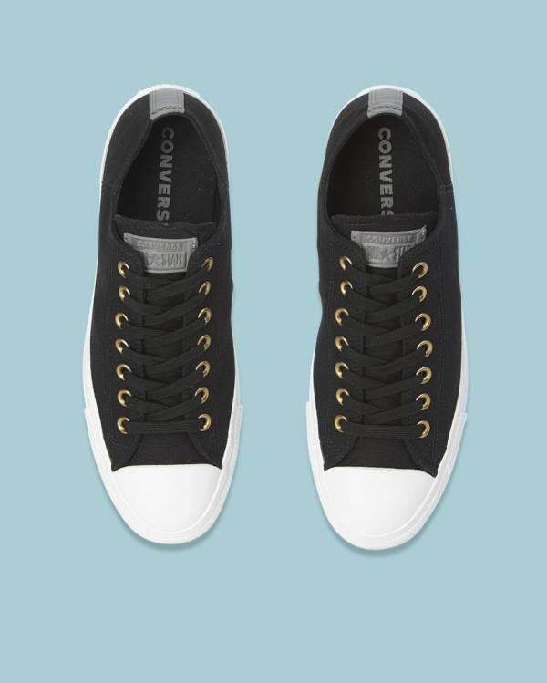 Converse Chuck Taylor All Star Clean N Preme Low Tops Shoes Black | CV-352XWK