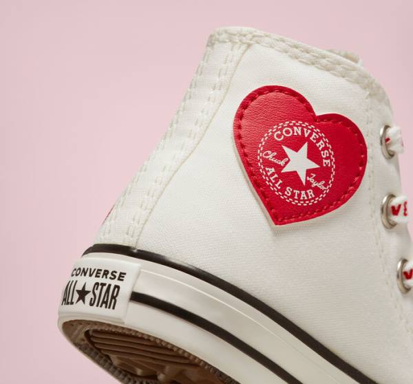 Converse Chuck Taylor All Star Crafted with Love High Tops Shoes White / Red | CV-571OWC