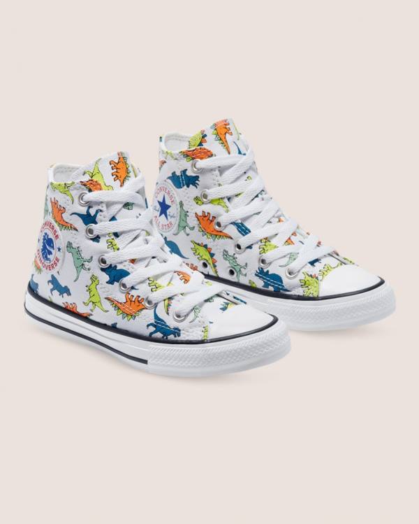 Converse Chuck Taylor All Star Dinoverse High Tops Shoes White | CV-108BMV