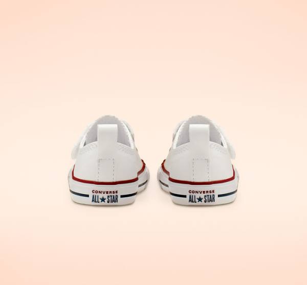 Converse Chuck Taylor All Star Easy-On Leather Low Tops Shoes White | CV-068NEG