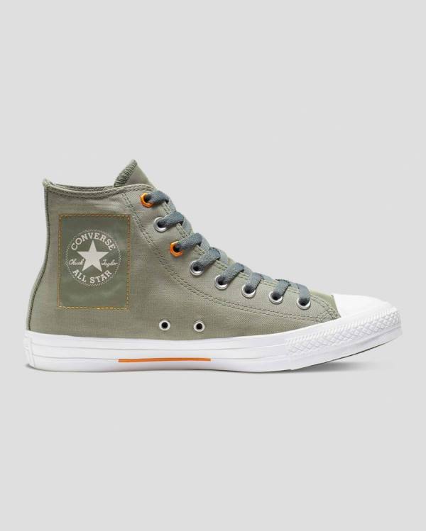 Converse Chuck Taylor All Star Flight School High Tops Shoes Green | CV-326YFA