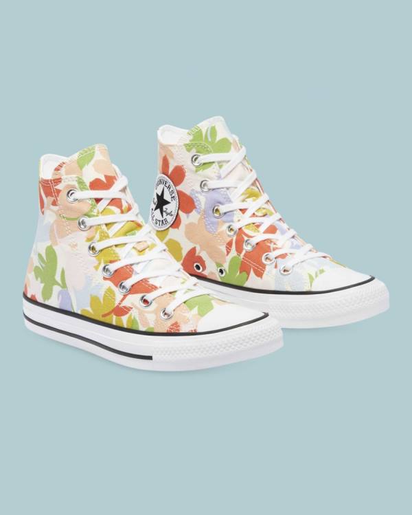 Converse Chuck Taylor All Star Garden Party All Over High Tops Shoes Beige | CV-561FMT