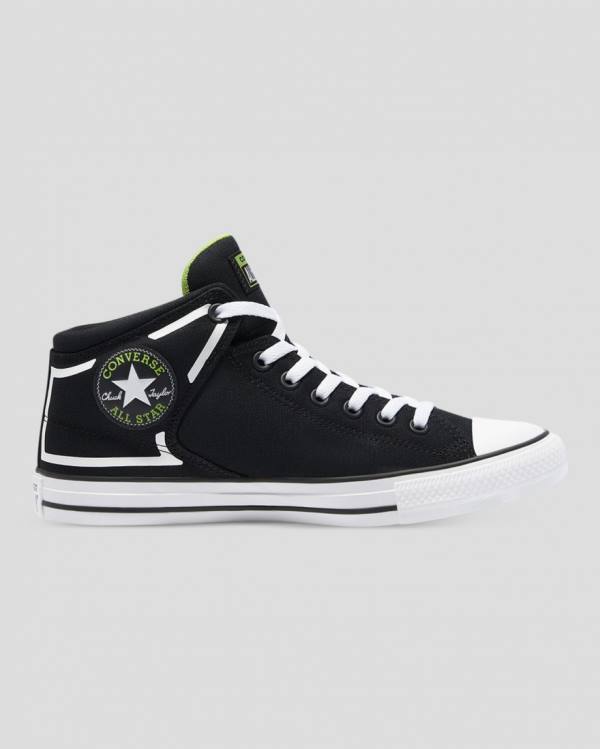 Converse Chuck Taylor All Star High Street Dramatic Nights High Tops Shoes Black | CV-341JOT