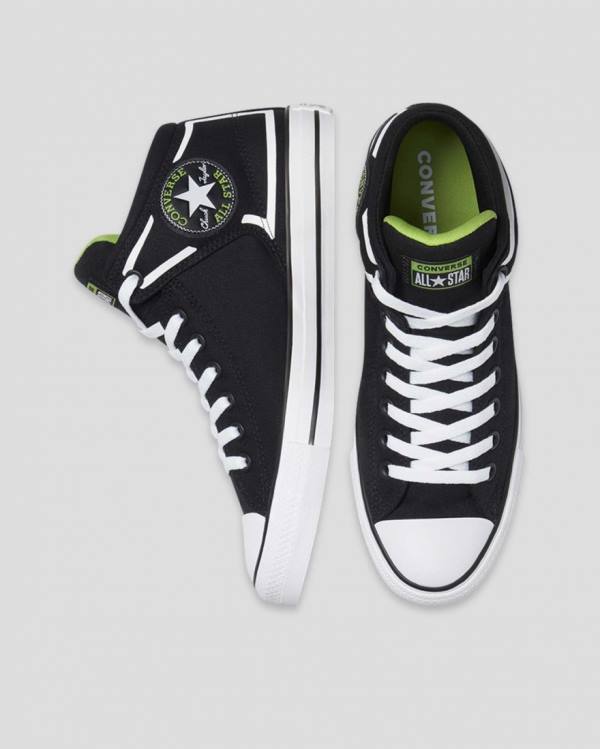 Converse Chuck Taylor All Star High Street Dramatic Nights High Tops Shoes Black | CV-569DYW