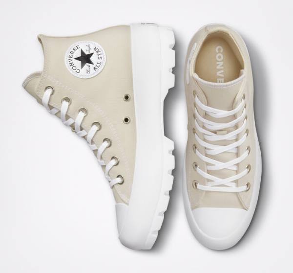 Converse Chuck Taylor All Star Lugged Seasonal Color High Tops Shoes Brown / White / Black | CV-598BRX