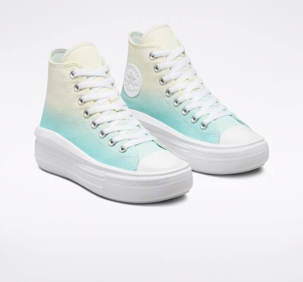 Converse Chuck Taylor All Star Move Platform Ombre High Tops Shoes White | CV-024BYK