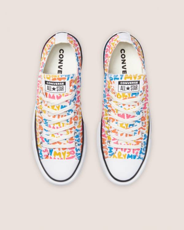 Converse Chuck Taylor All Star My Story Double Stacked Lift Low Tops Shoes Multicolor | CV-567KBT