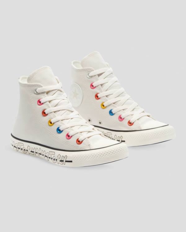 Converse Chuck Taylor All Star My Story High Tops Shoes Beige | CV-908XHG