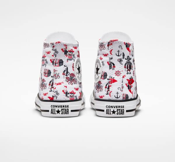 Converse Chuck Taylor All Star Pirates High Tops Shoes White / Red / Black | CV-829COP