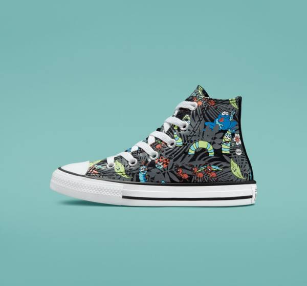 Converse Chuck Taylor All Star Plants High Tops Shoes Black / Light Green / White | CV-482NKZ