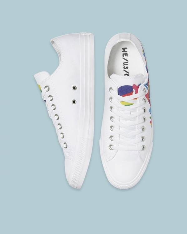 Converse Chuck Taylor All Star Pride Low Tops Shoes White | CV-368OIV