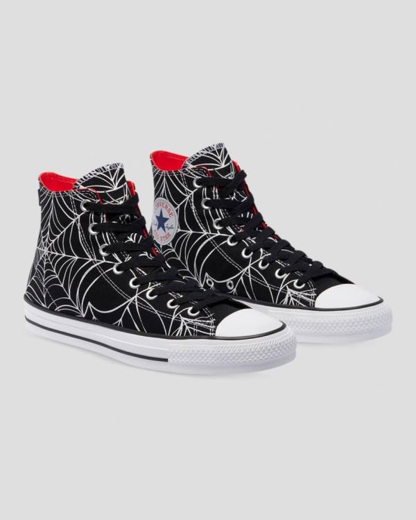 Converse Chuck Taylor All Star Pro Roll Up High Tops Shoes Black | CV-125XTV