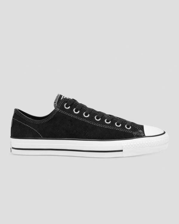 Converse Chuck Taylor All Star Pro Suede Low Tops Shoes Black | CV-367OHZ