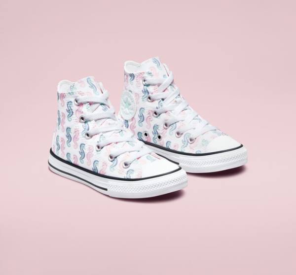 Converse Chuck Taylor All Star Seahorses High Tops Shoes White / Pink / Light | CV-325QYA