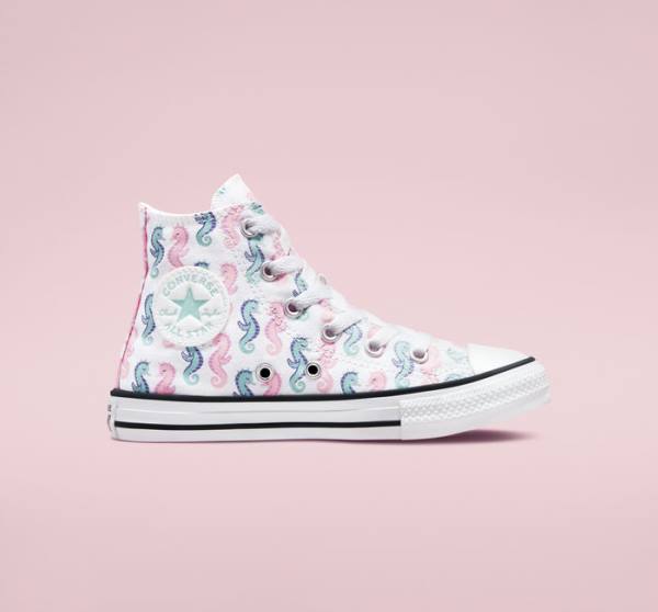 Converse Chuck Taylor All Star Seahorses High Tops Shoes White / Pink / Light | CV-325QYA