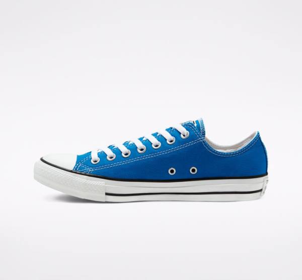 Converse Chuck Taylor All Star Seasonal Color Low Tops Shoes Blue | CV-071EMG