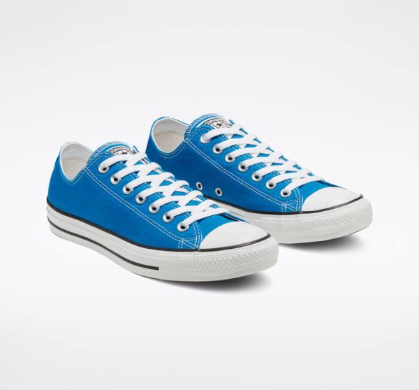 Converse Chuck Taylor All Star Seasonal Color Low Tops Shoes Blue | CV-071EMG