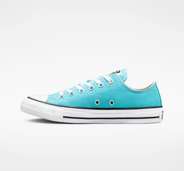 Converse Chuck Taylor All Star Seasonal Color Low Tops Shoes Blue / White / Black | CV-346KWG