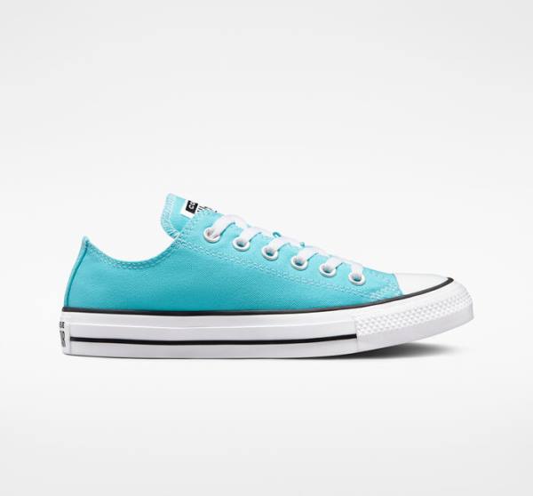 Converse Chuck Taylor All Star Seasonal Color Low Tops Shoes Blue / White / Black | CV-354NRV