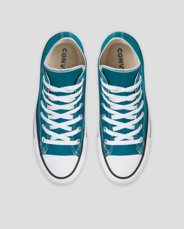 Converse Chuck Taylor All Star Seasonal High Tops Shoes Blue | CV-401DHW