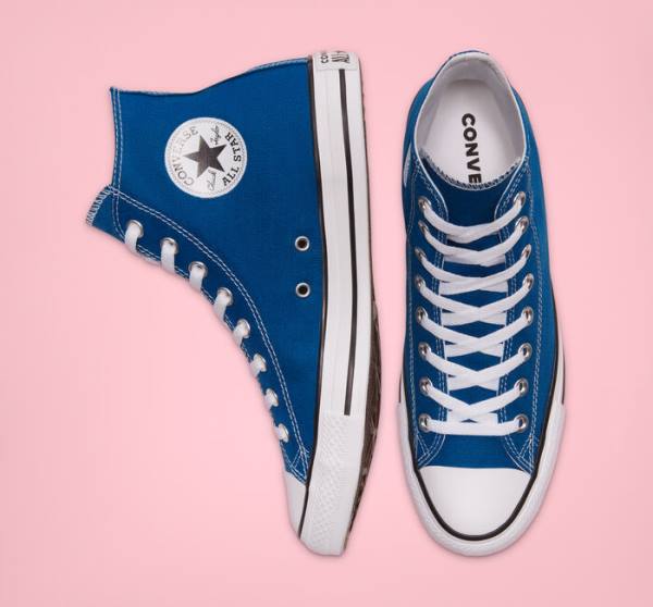 Converse Chuck Taylor All Star Seasonal Color High Tops Shoes Blue / White | CV-892RWJ