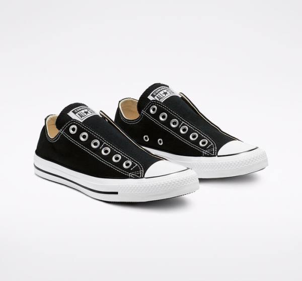 Converse Chuck Taylor All Star Slip Low Tops Shoes Black / White | CV-317WCP