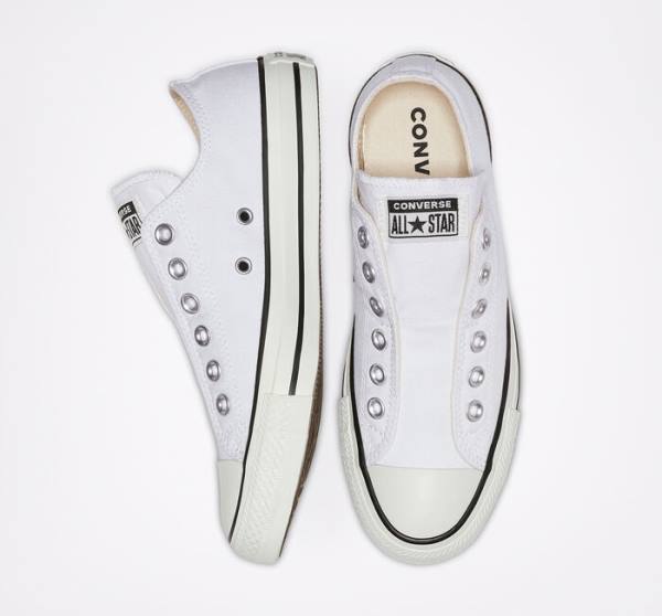 Converse Chuck Taylor All Star Slip Low Tops Shoes White / Black / White | CV-547IDB