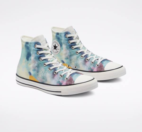 Converse Chuck Taylor All Star Tie-Dye High Tops Shoes Multicolor / Black | CV-241JKH