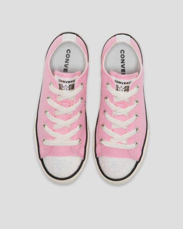 Converse Chuck Taylor All Star UV Glitter Low Tops Shoes Pink | CV-963SVO