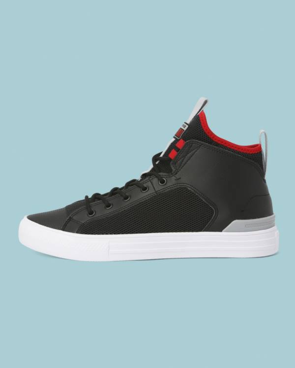 Converse Chuck Taylor All Star Ultra Synthetic Leather High Tops Shoes Black | CV-031XCJ