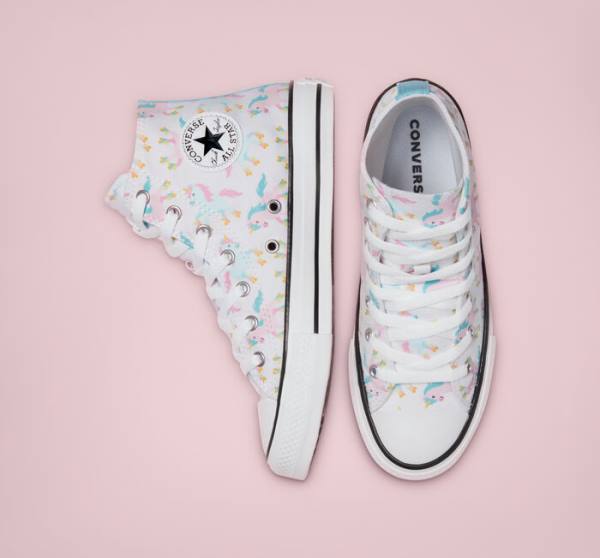 Converse Chuck Taylor All Star Unicons High Tops Shoes White / Multicolor / White | CV-697PAX