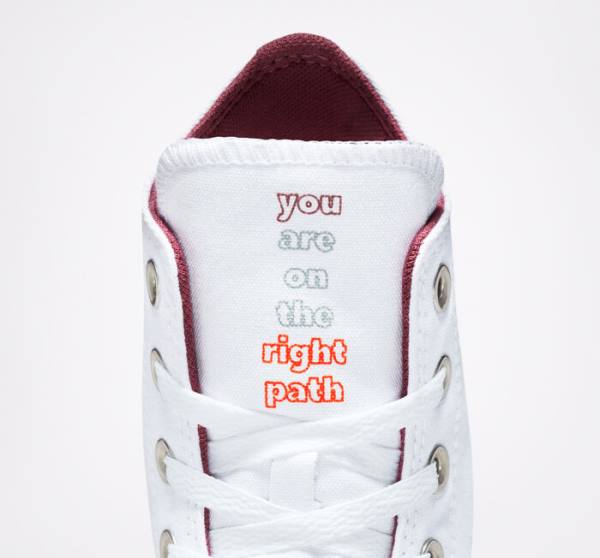 Converse Chuck Taylor All Star You Are On The Right Path High Tops Shoes White | CV-591TOA