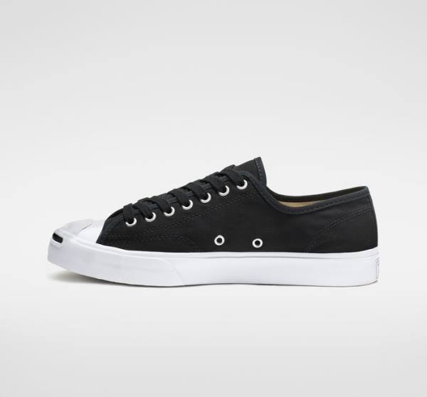 Converse Jack Purcell Canvas Low Tops Shoes Black / White | CV-287IHK