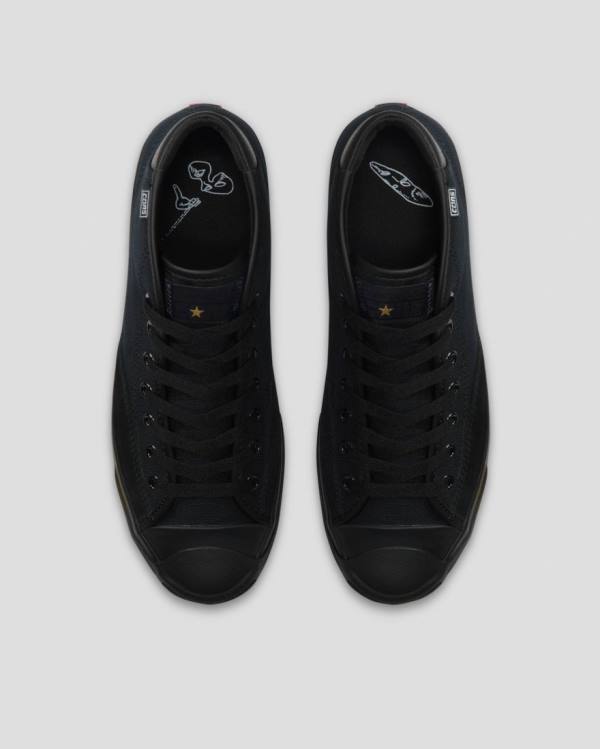 Converse Jack Purcell Pro Designed By Alexis High Tops Shoes Black | CV-597LAW