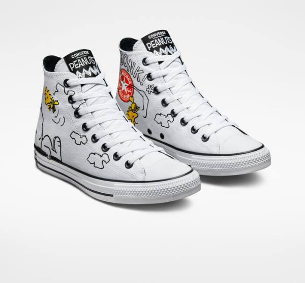 Converse Peanuts Chuck Taylor All Star High Tops Shoes White / Black / Red | CV-326AIT