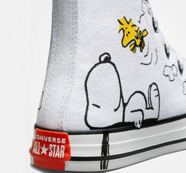 Converse Peanuts Chuck Taylor All Star High Tops Shoes White / Black / Red | CV-326AIT