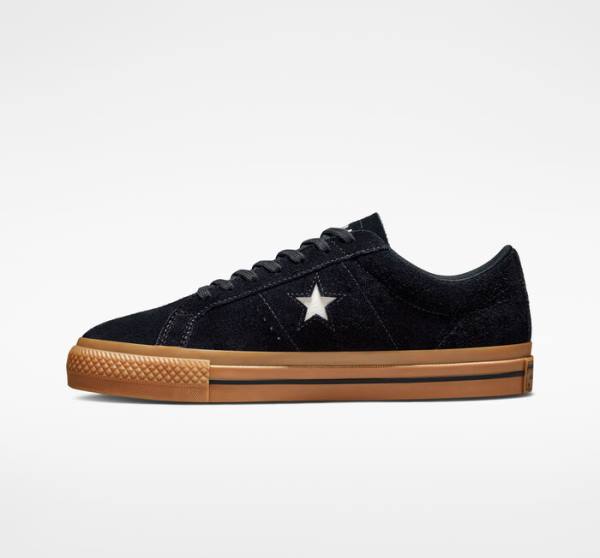 Converse Peanuts One Star Low Tops Shoes Black / Orange | CV-598QWO