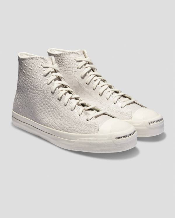 Converse Pop Trading Co Jack Purcell Pro High Tops Shoes Beige | CV-394AHE