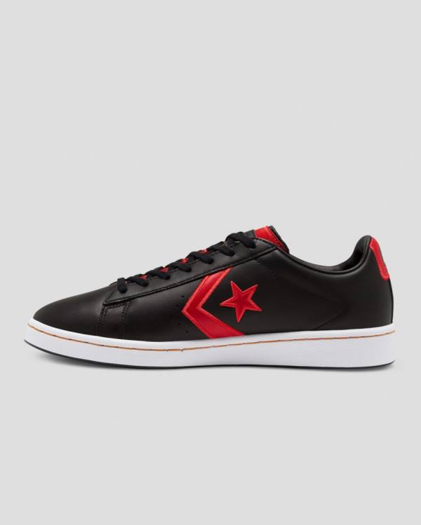 Converse Pro Leather Bleeding Colours Low Tops Shoes Black | CV-568PUF