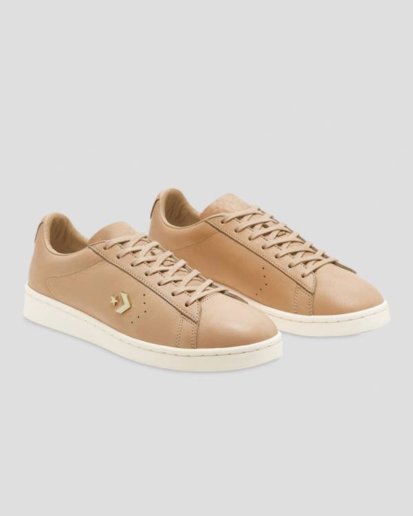 Converse Pro Leather Horween Low Tops Shoes Khaki | CV-968MZC