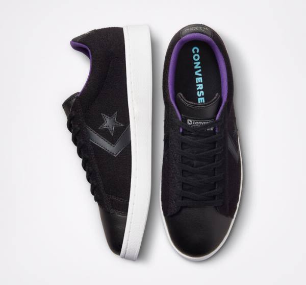 Converse Pro Leather It's Possible Low Tops Shoes Black / White | CV-398UCA