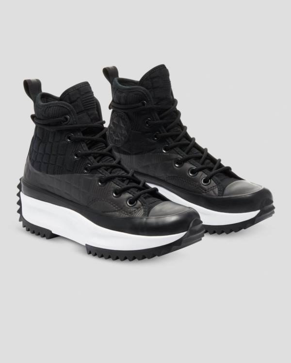 Converse Run Star Hike Platform Digital Explorer High Tops Shoes Black | CV-843YRP