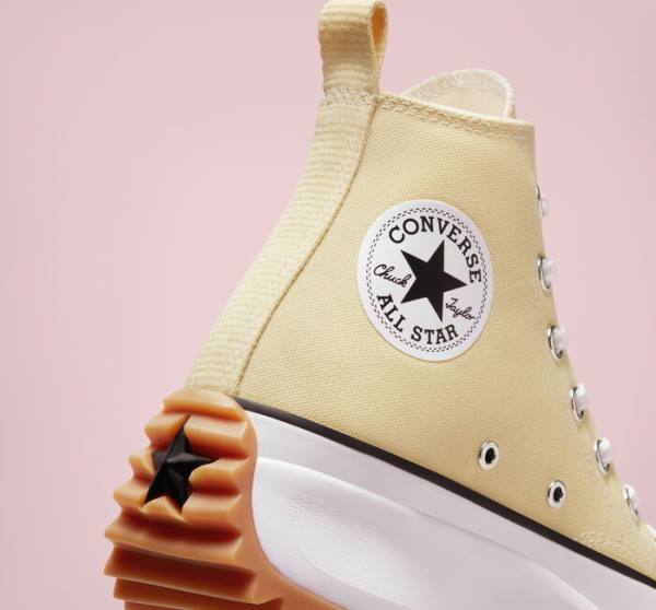 Converse Run Star Hike Platform Seasonal Color High Tops Shoes Lemon / Black / White | CV-417YCV