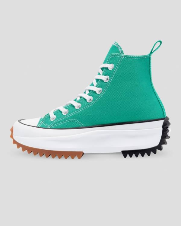 Converse Run Star Hike Seasonal Colour High Tops Shoes Green | CV-458SJM