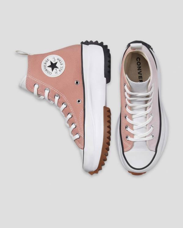 Converse Run Star Hike Three High Tops Shoes Pink | CV-729BDJ